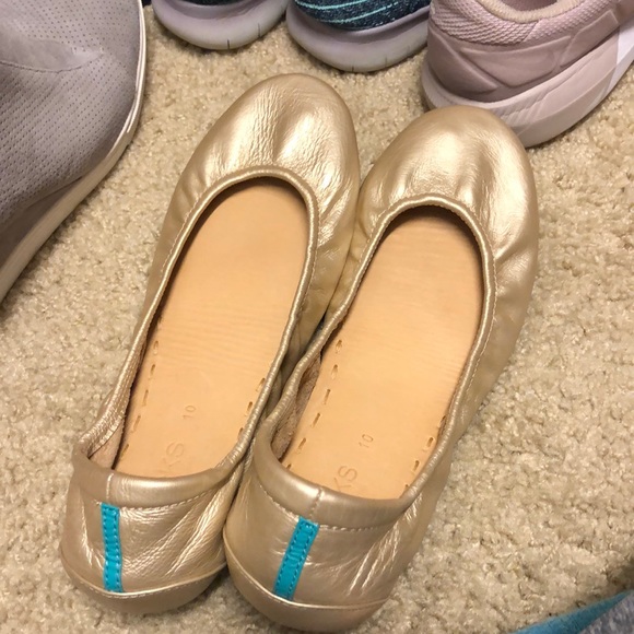 Tieks Shoes - Champagne Tieks Limited edition! Worn once!